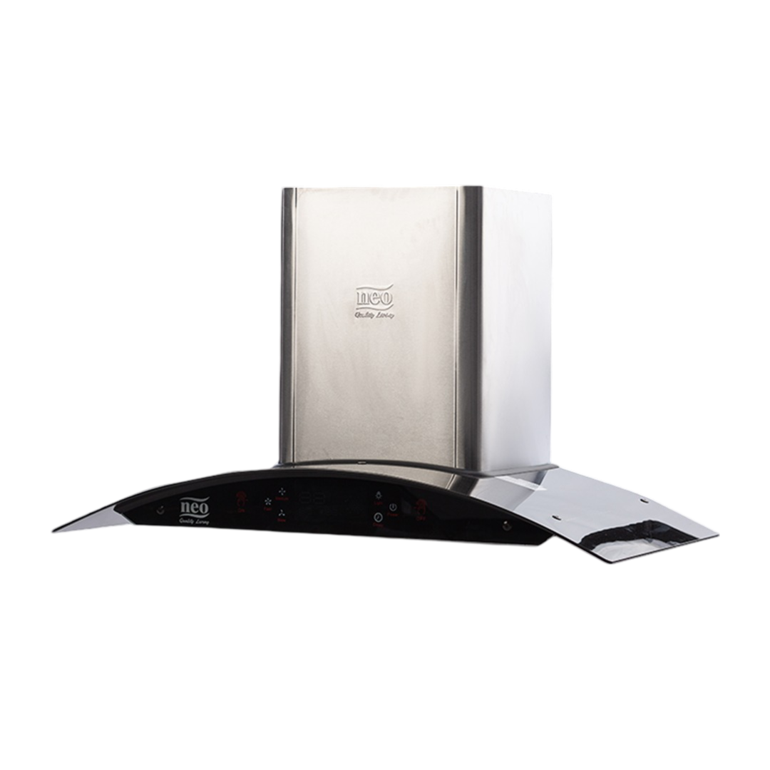 Neo Glass Hood Baffle Touch Chimney